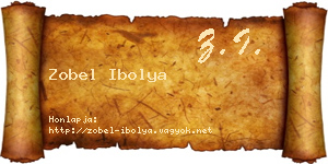 Zobel Ibolya névjegykártya